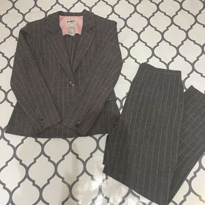 2-Piece Perceptions Career Pin Striped Pant Suit